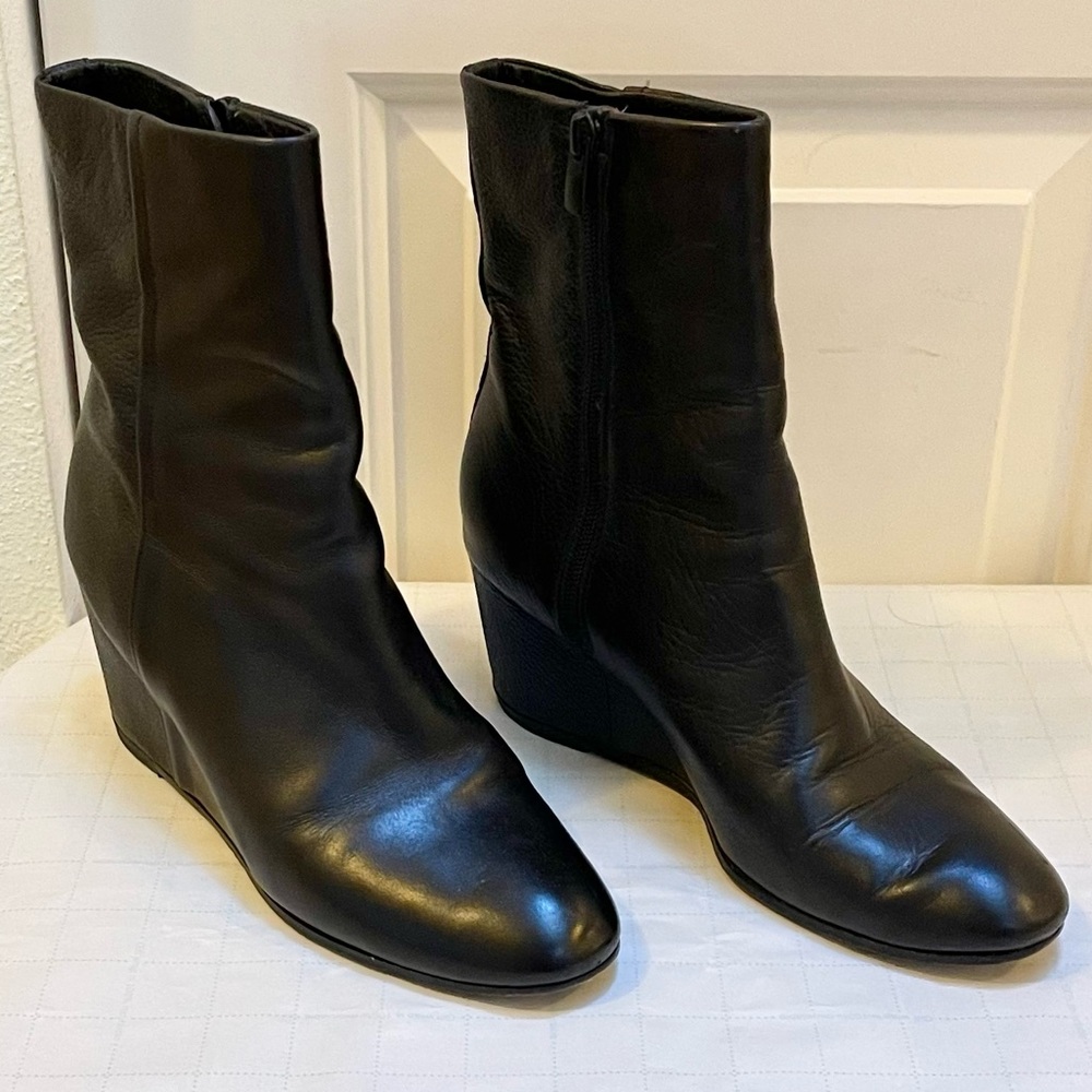 Vince wedge ankle boots